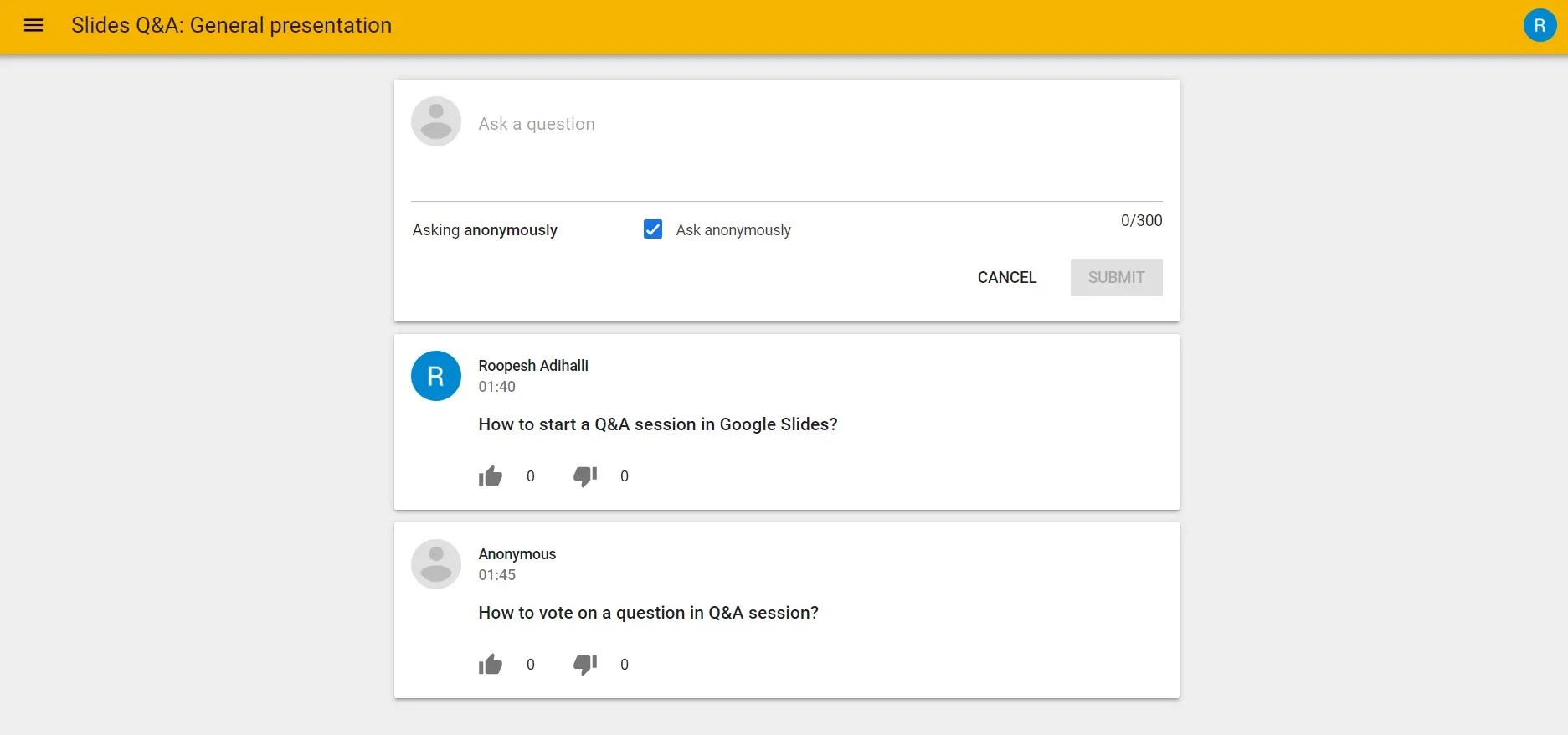 How to Start a Q&A Session in Google Slides