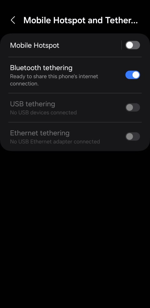Mobile Hotspot and Tethering Settings on Android
