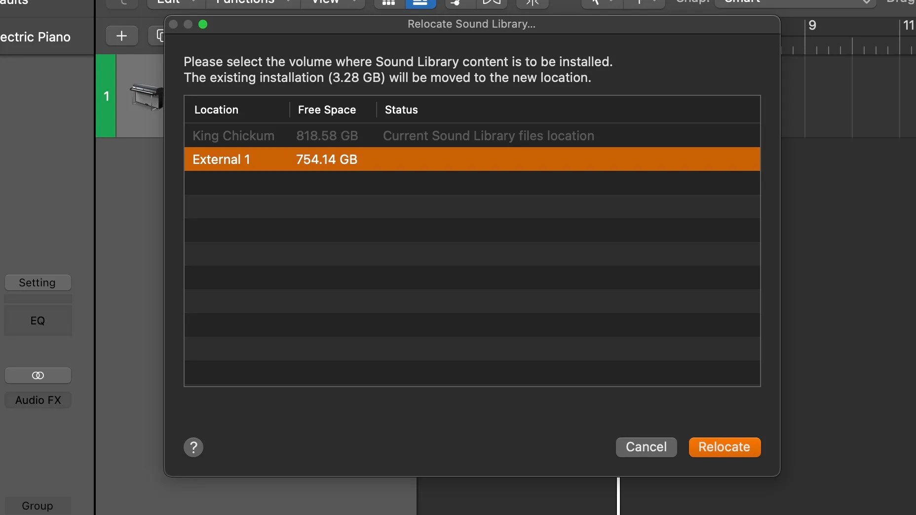 How to Move Your Logic Pro Sound Library to an External Drive