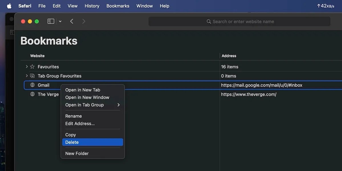 How to Delete Browser Bookmarks on Your Mac