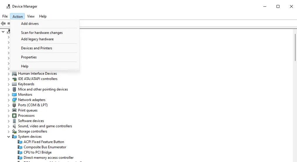 How to Run a Scan to Detect Hardware Changes on Windows