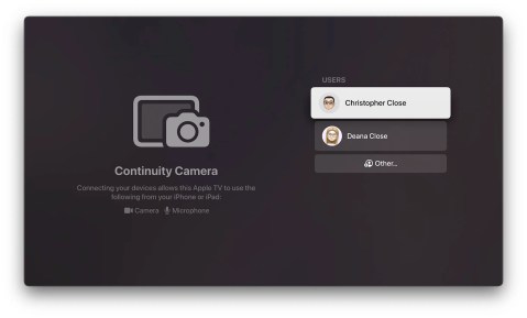 tvOS 17 FaceTime app User Profiles