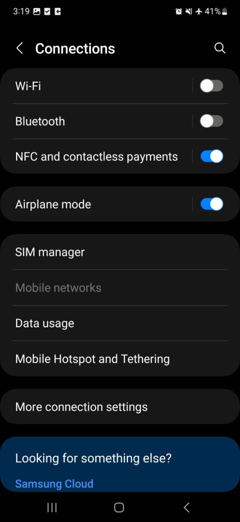 Turn on Airplane mode on Android