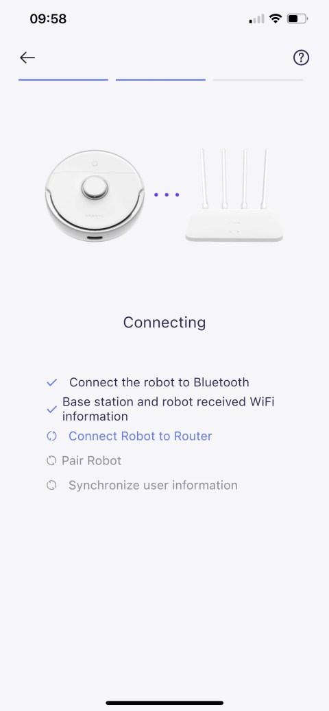 narwal setup connecting