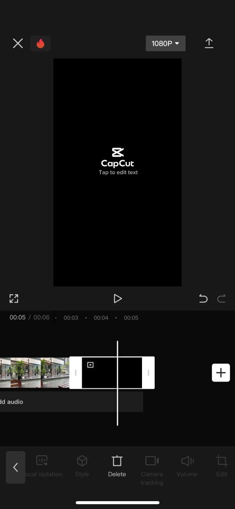 delete video watermark in capcut
