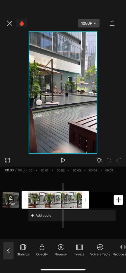 reverse video in capcut
