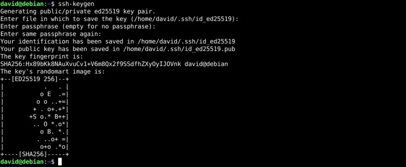 Linux SSH key generation