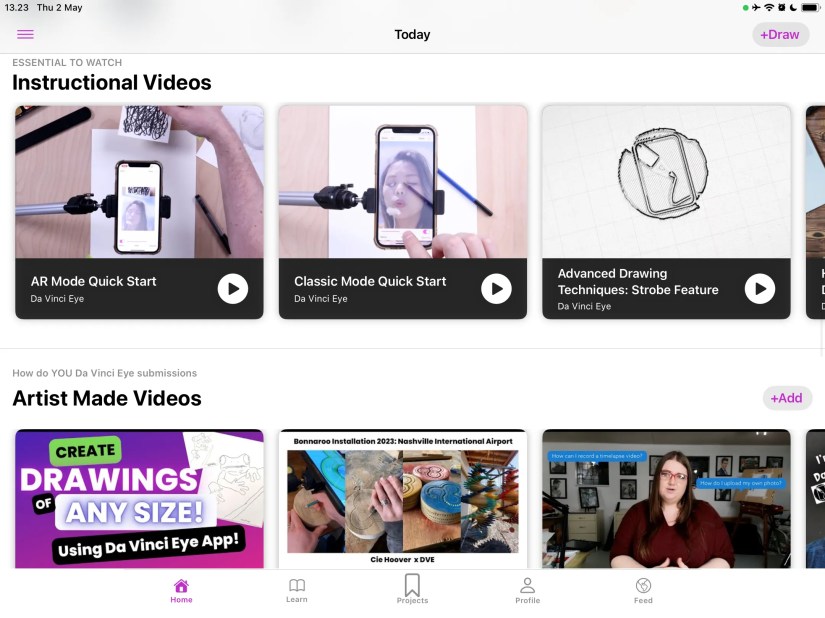 Videos featuring in the DaVinci Eye app