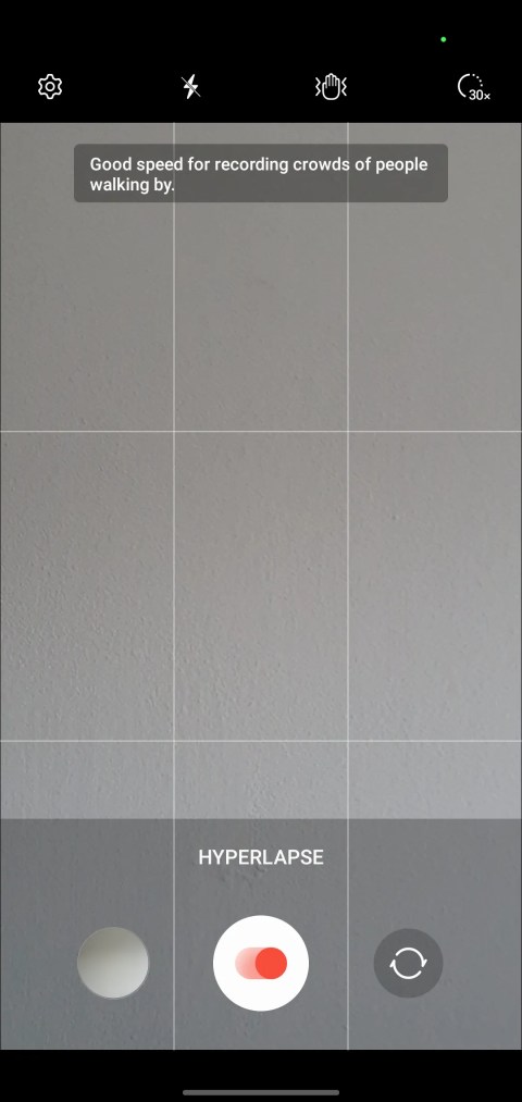 Android camera app hyperlapse speed options