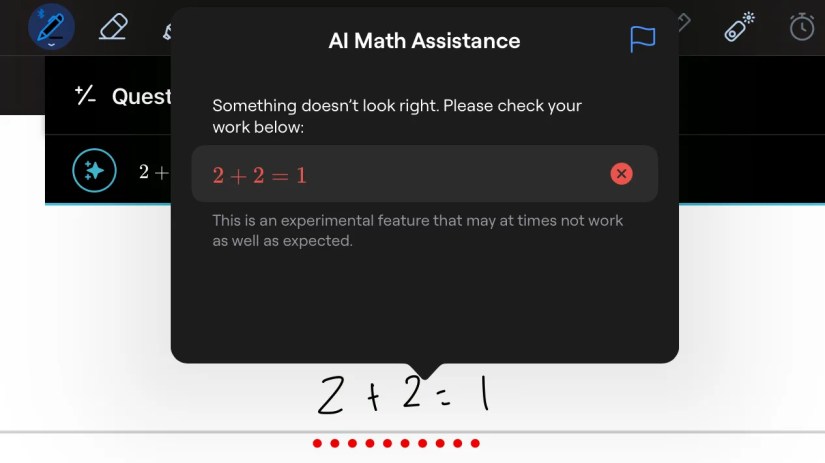 Using AI Math Assistance