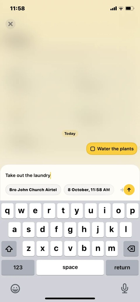 karo app task creation interface