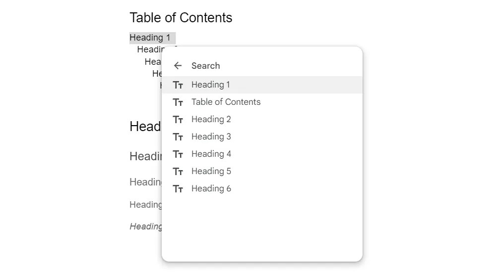 How to Create a Clickable Table of Contents in Google Docs