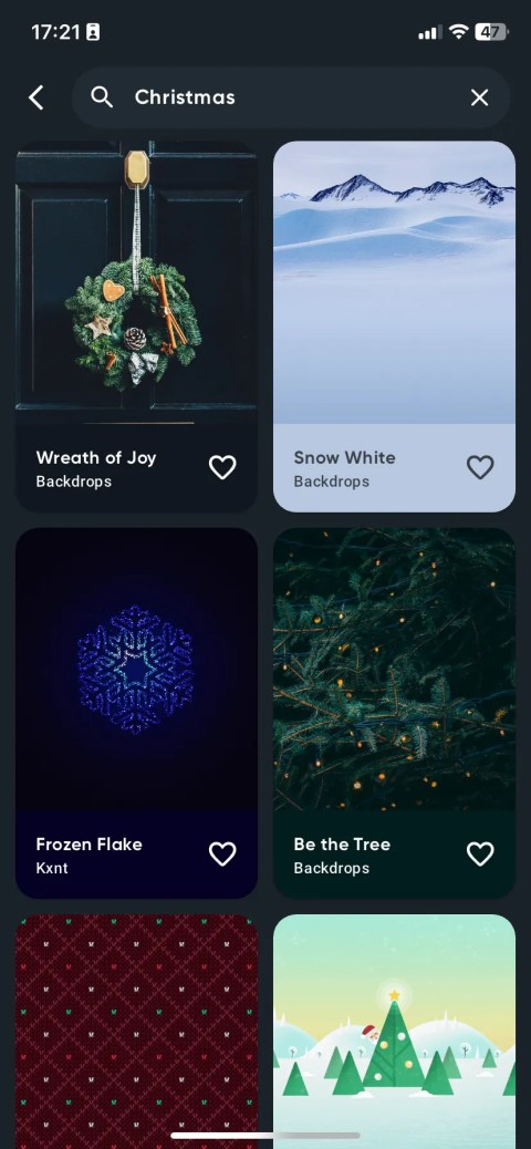 Backdrops' selection of Christmas Images