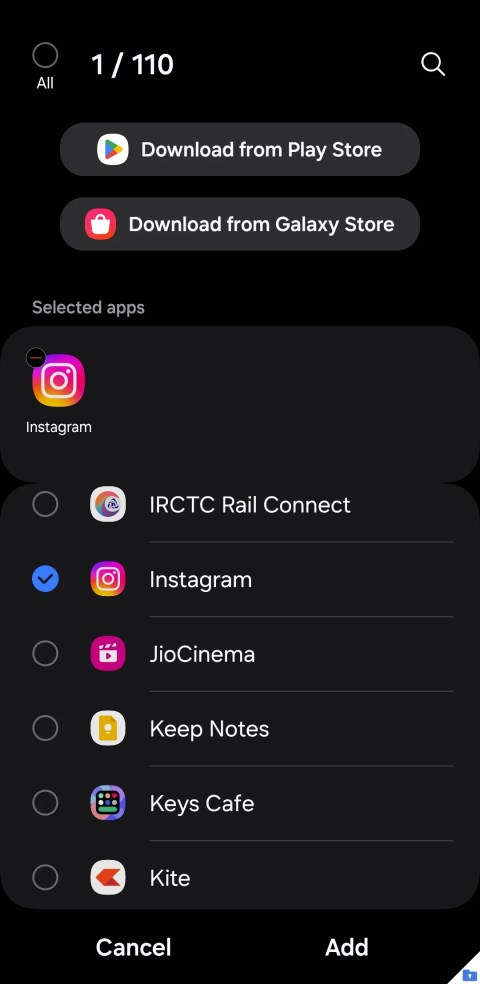 Add apps to Secure Folder menu on Samsung Phone