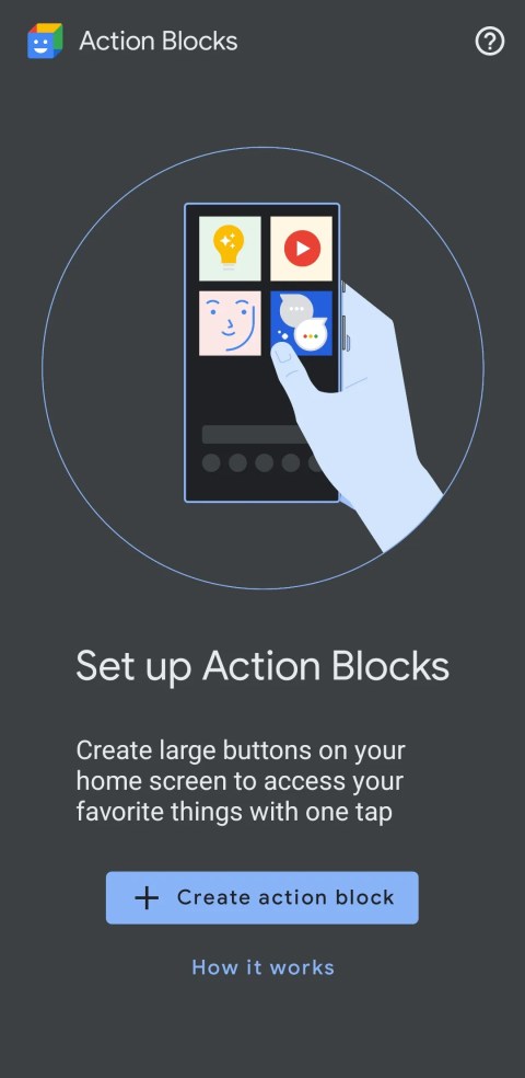 Set Up Action Blocks app on Android