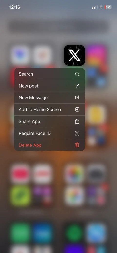 X:Twitter quick actions in context menu