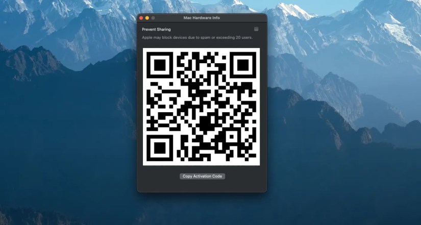 OpenBubbles macOS app open with a QR code visible