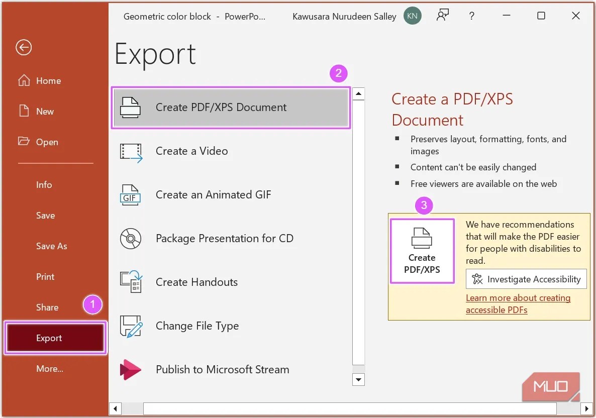 Cách chuyển đổi bản trình bày PowerPoint (PPT) sang PDF Hướng dẫn từng