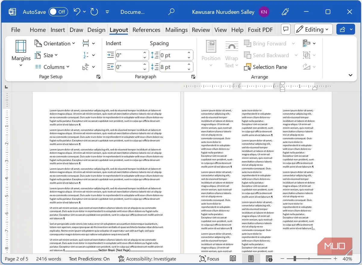 How to Create Columns in Microsoft Word