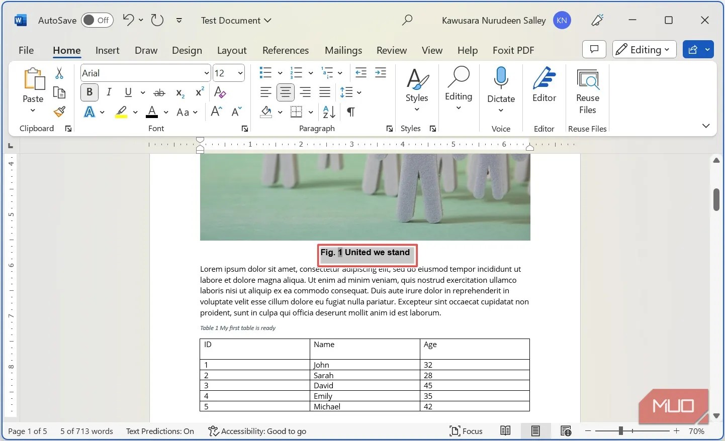 How to Add Captions to Figures and Tables in Microsoft Word