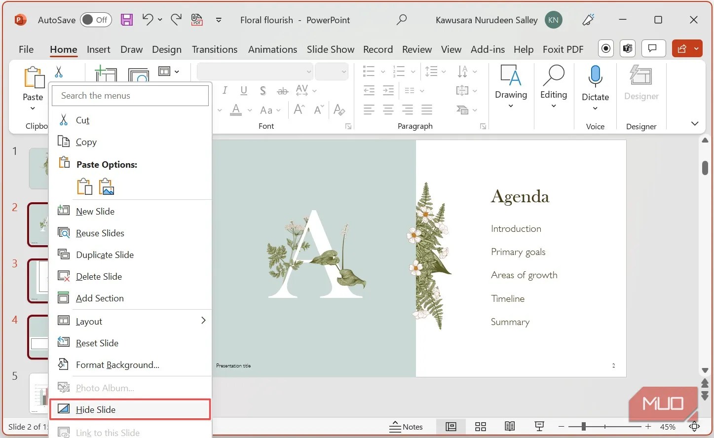 How to Hide or Unhide Slides in Microsoft PowerPoint