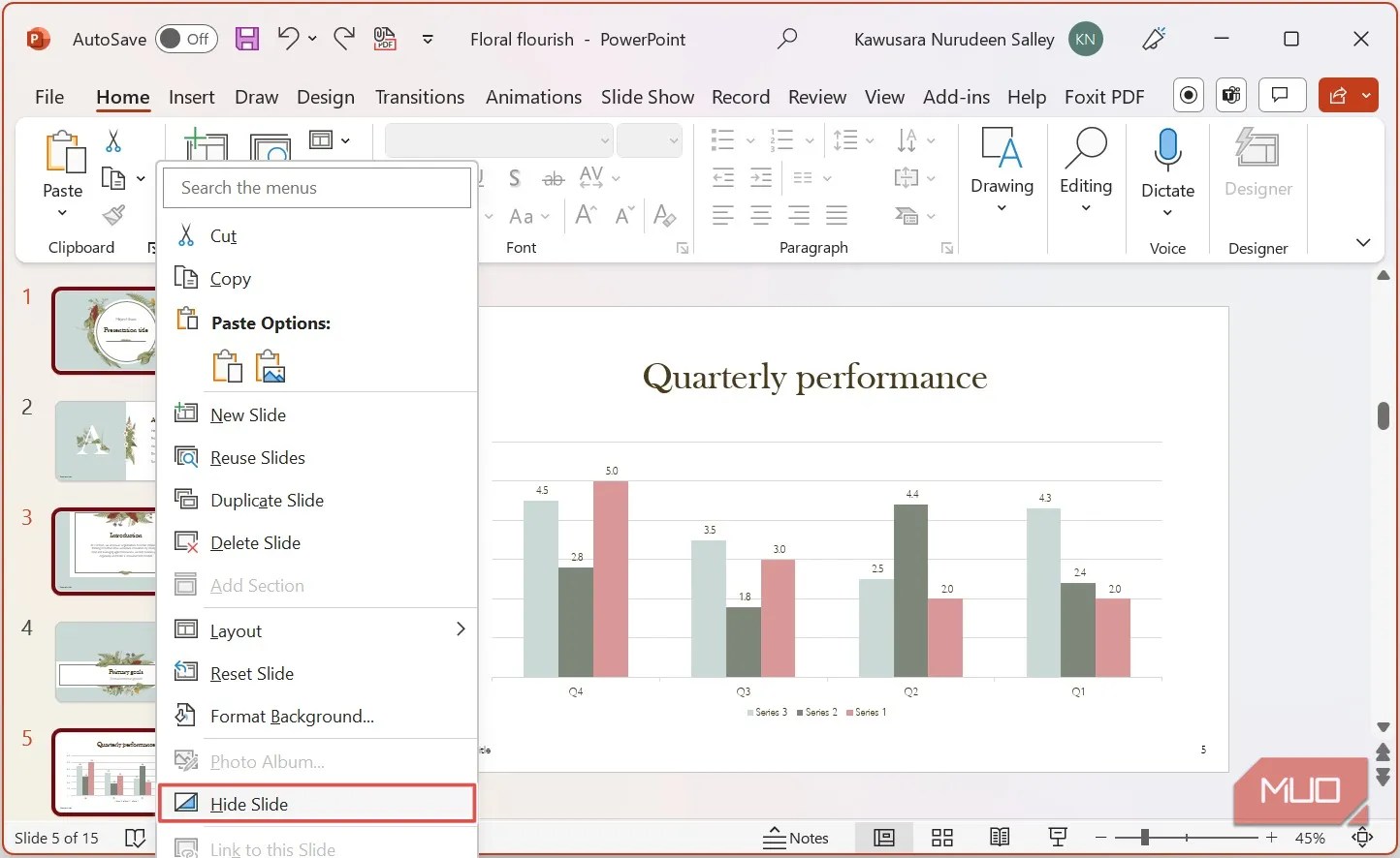 How to Hide or Unhide Slides in Microsoft PowerPoint