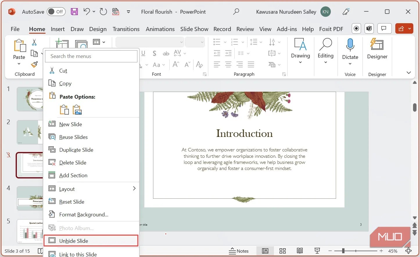 How to Hide or Unhide Slides in Microsoft PowerPoint