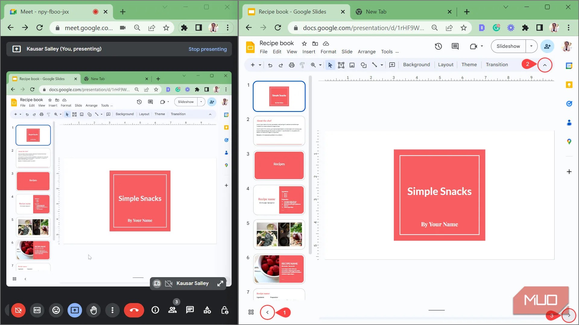 How to Present Google Slides in Google Meet