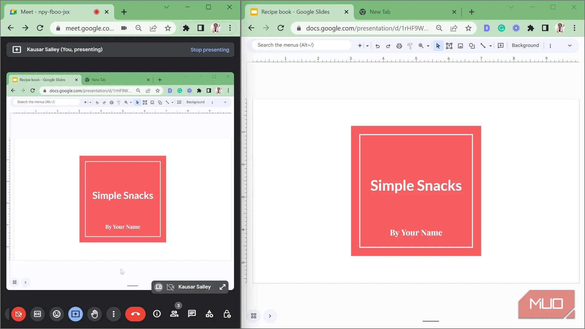 How to Present Google Slides in Google Meet