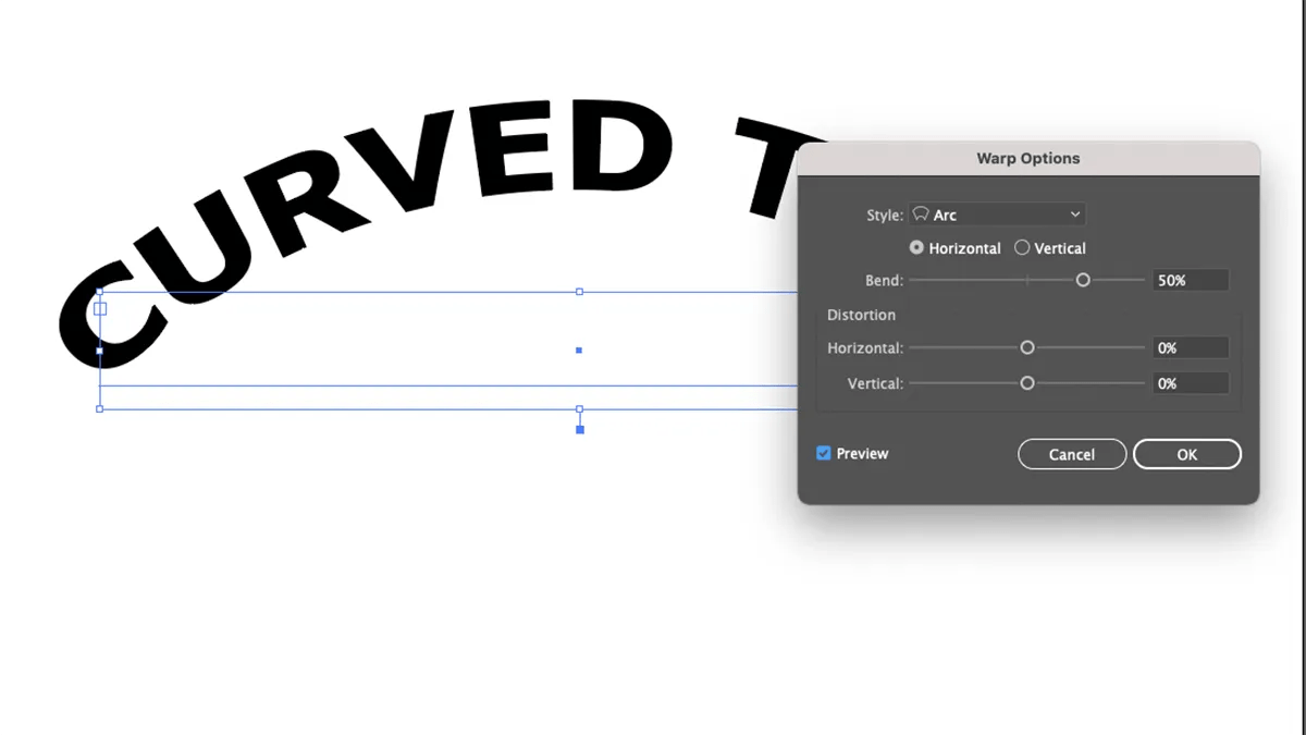 How to Curve Text in Adobe Illustrator 4 Ways