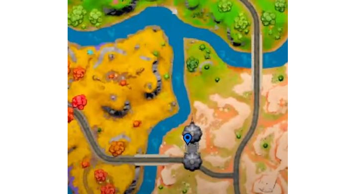 Fortnite atterrir au bois flottant, défi saison 4 chapitre 3 Millenium