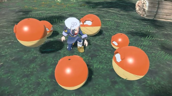 Pokémon Légendes Arceus Voltorbe d'Hisui révélé avec un doubletype