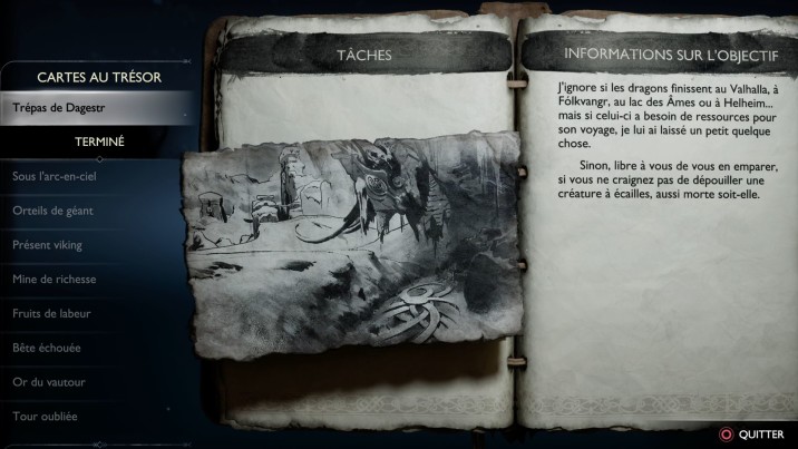 Cartes au trésor God of War Ragnarok, Midgard Position des trésors