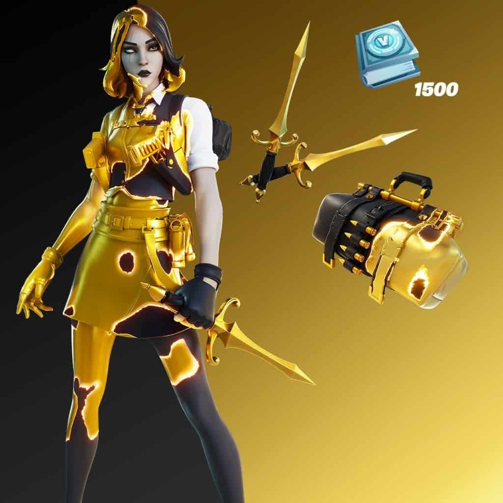 Fortnite le skin Maried'or dans la boutique du 9 mars 2021 Millenium