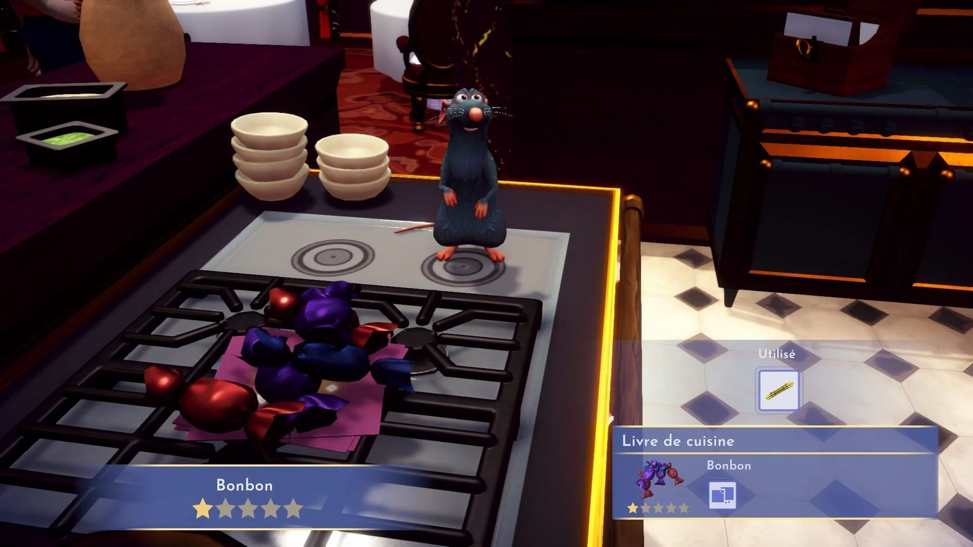 Recettes 1 étoile Disney Dreamlight Valley Crackers, crudités, œuf