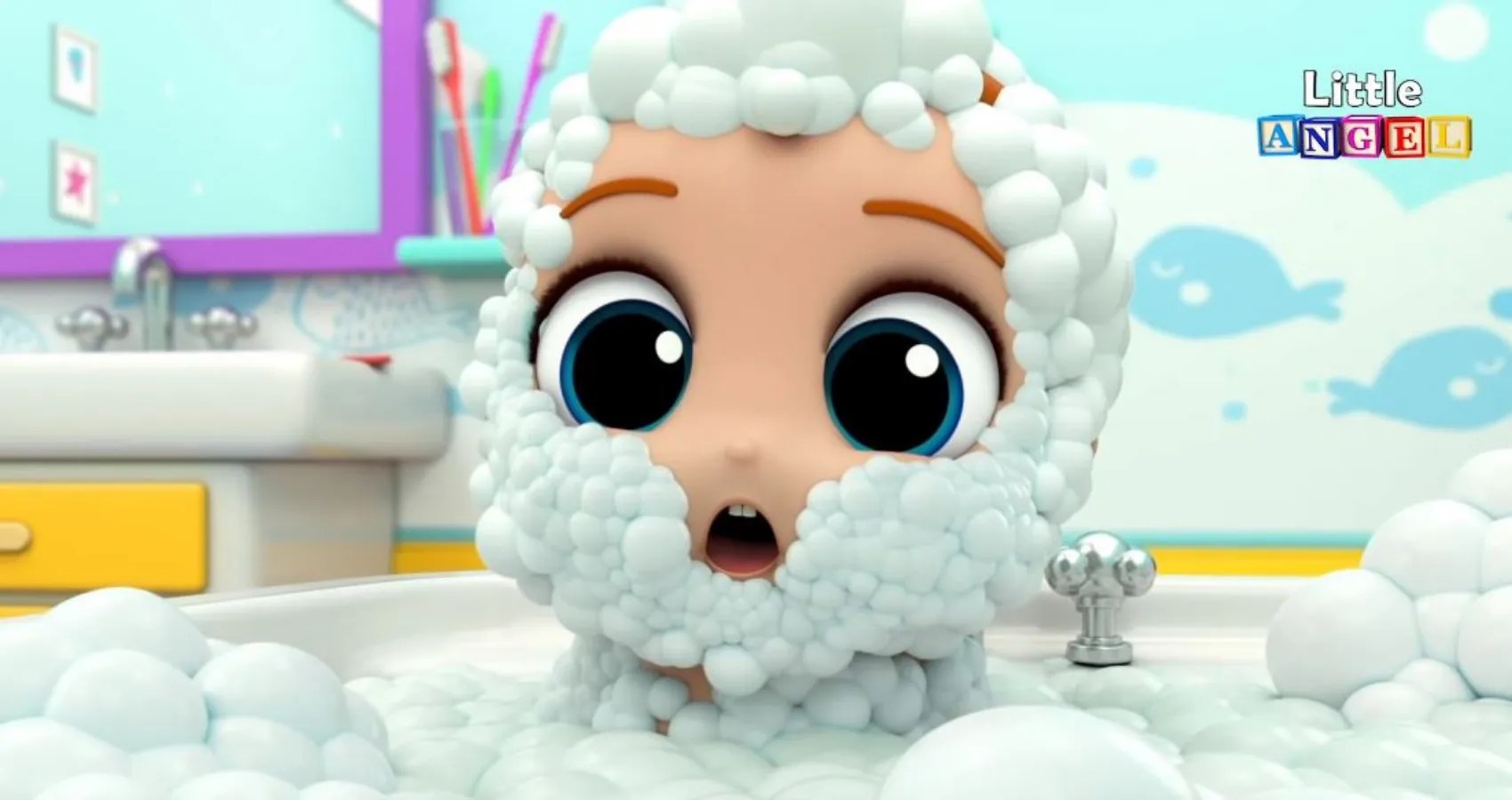 Little Angel Nursery Rhymes Baby's Bath Time