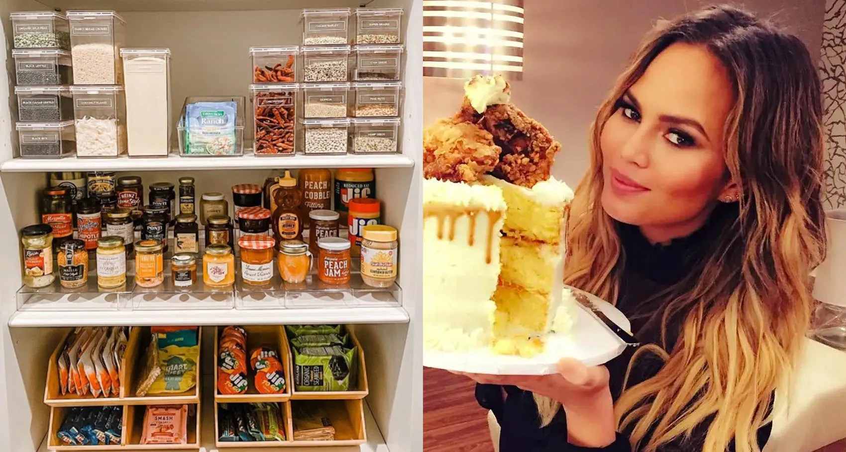 Chrissy Teigen's Organized Pantry Photos