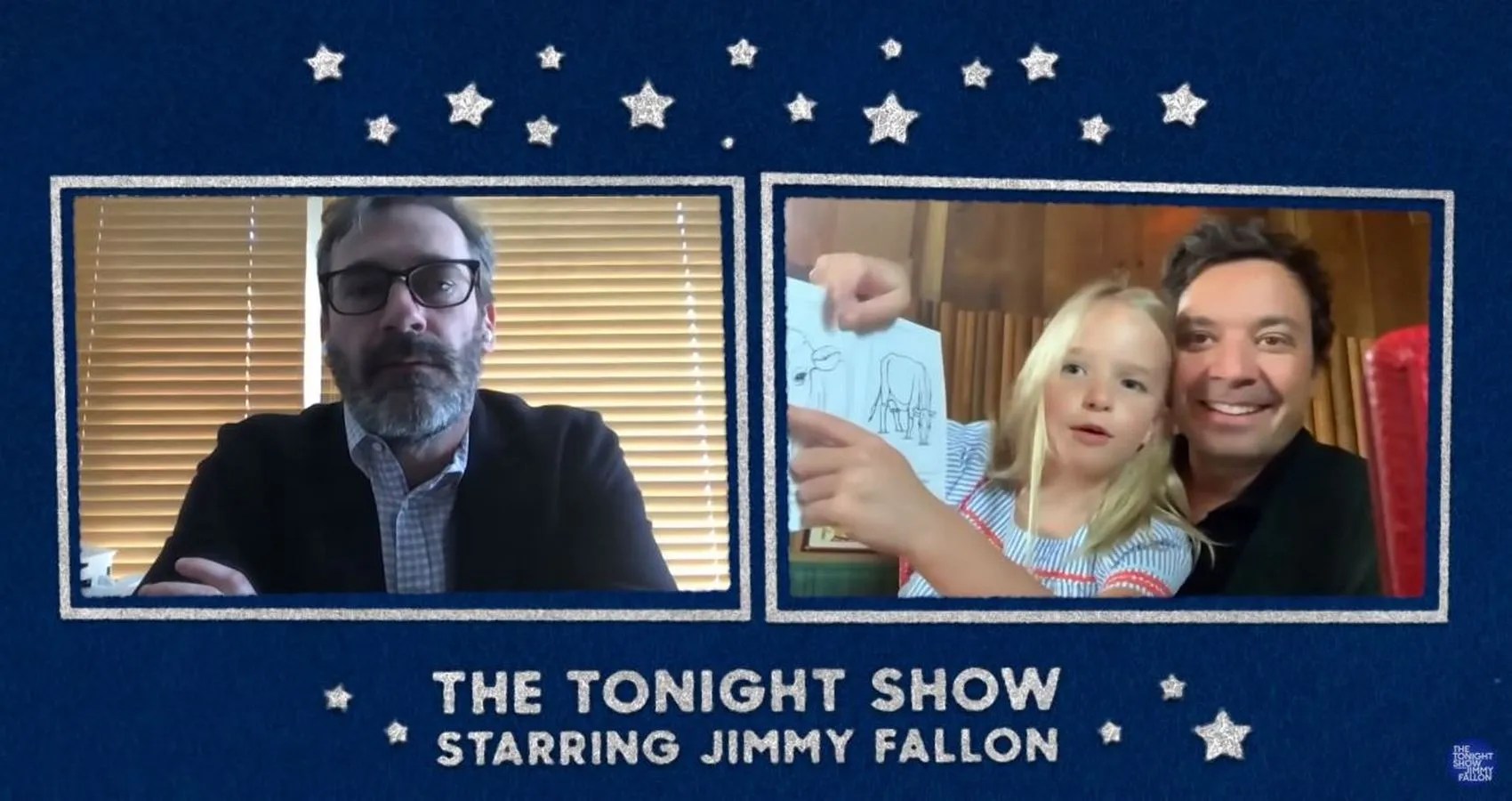 Jimmy Fallon's Daughter Crashes His Interview With Jon Hamm