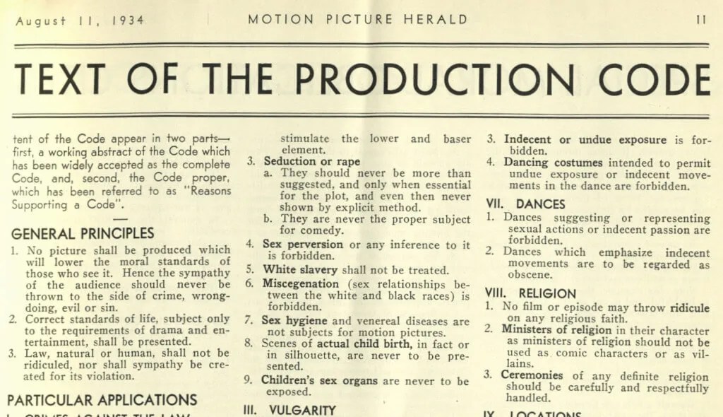 From the Hays Code to the MPA How Ratings Have Influenced Filmmaking