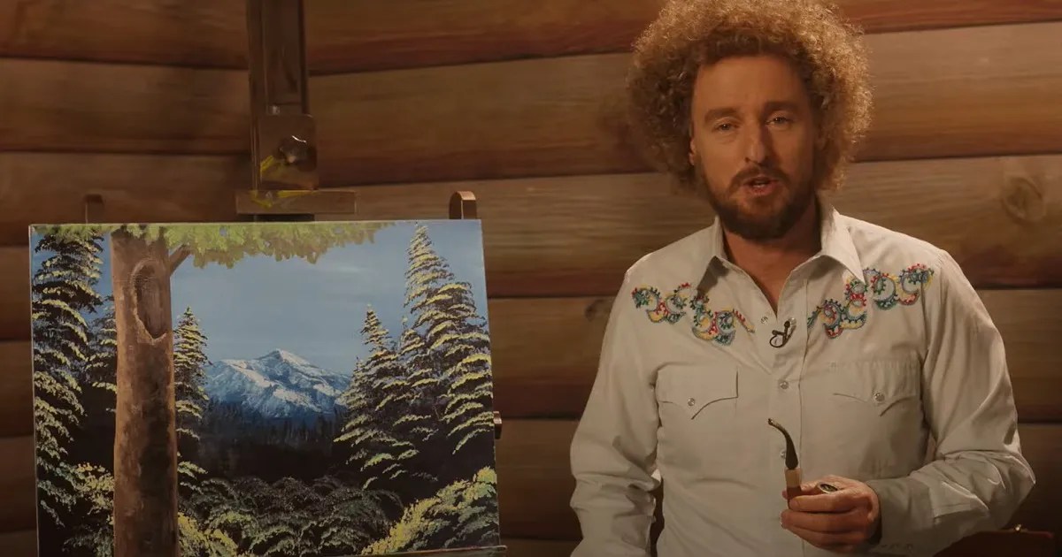 Paint Trailer Imagines Owen Wilson as a Bob RossInspired Artist