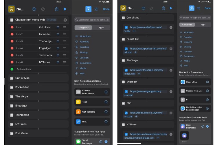 How to use iOS Shortcuts to create a custom RSS reader photo 1