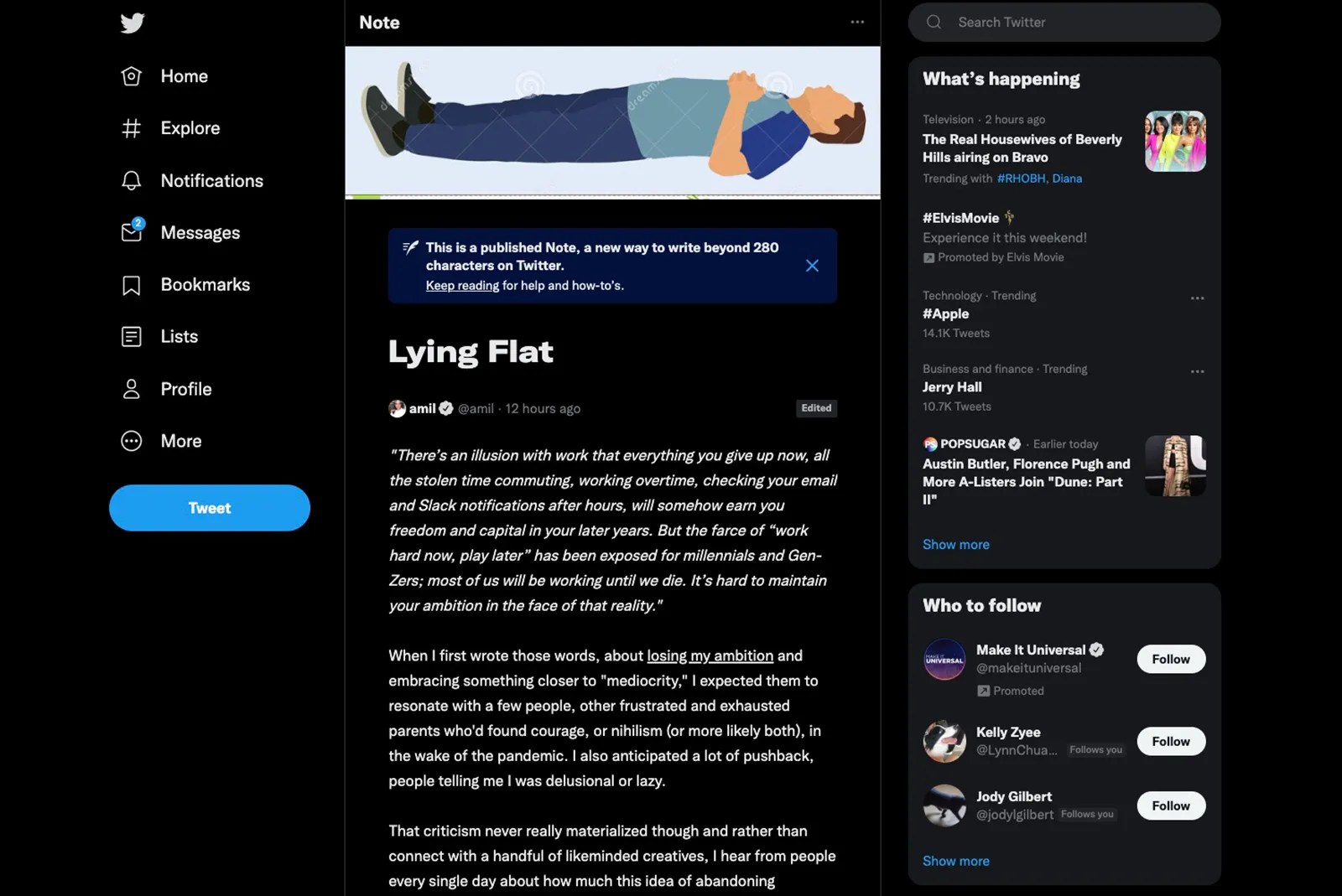 How do Twitter Notes work and is there a character limit?