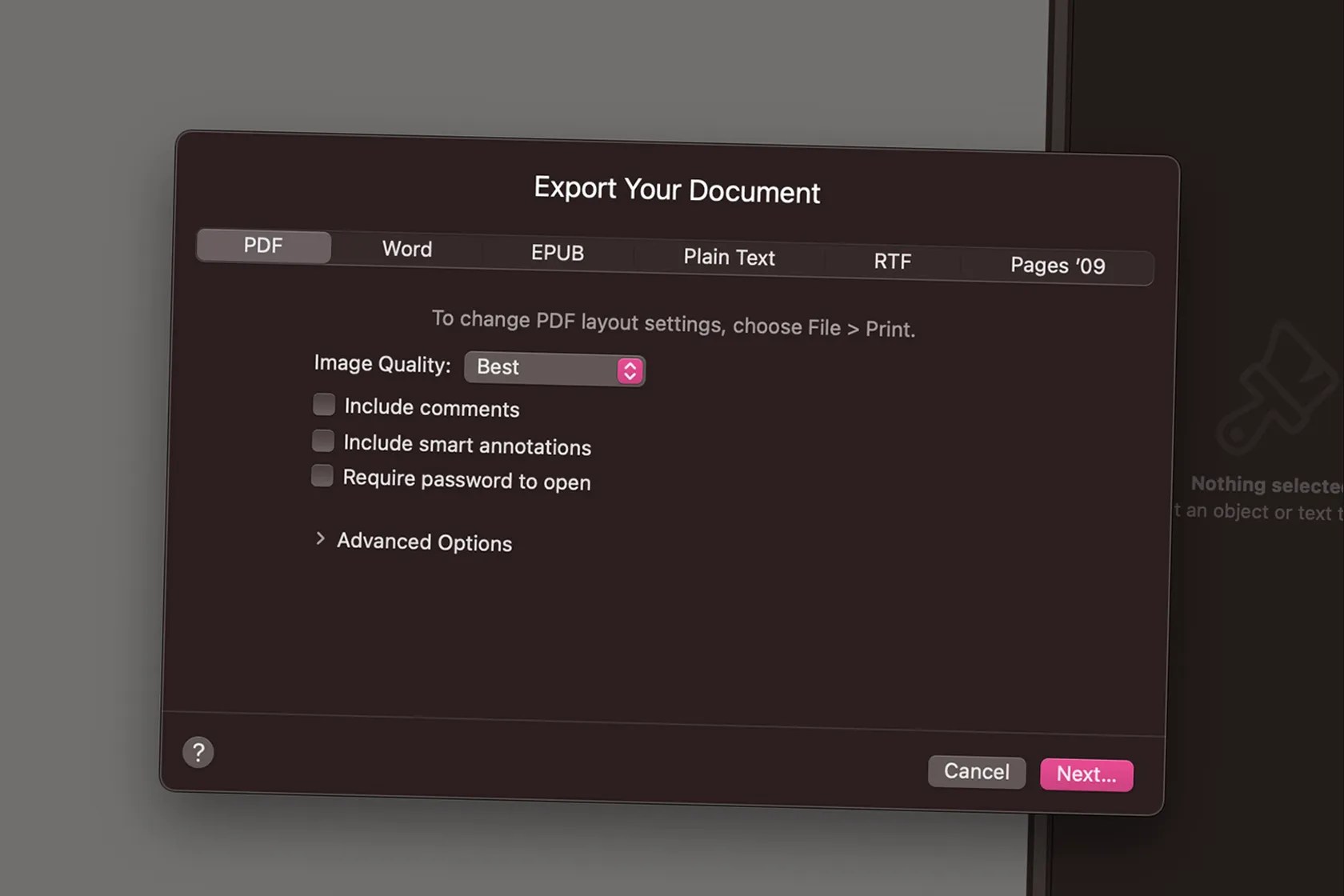 Como converter rapidamente Apple Pages em PDF no Mac e iPhone