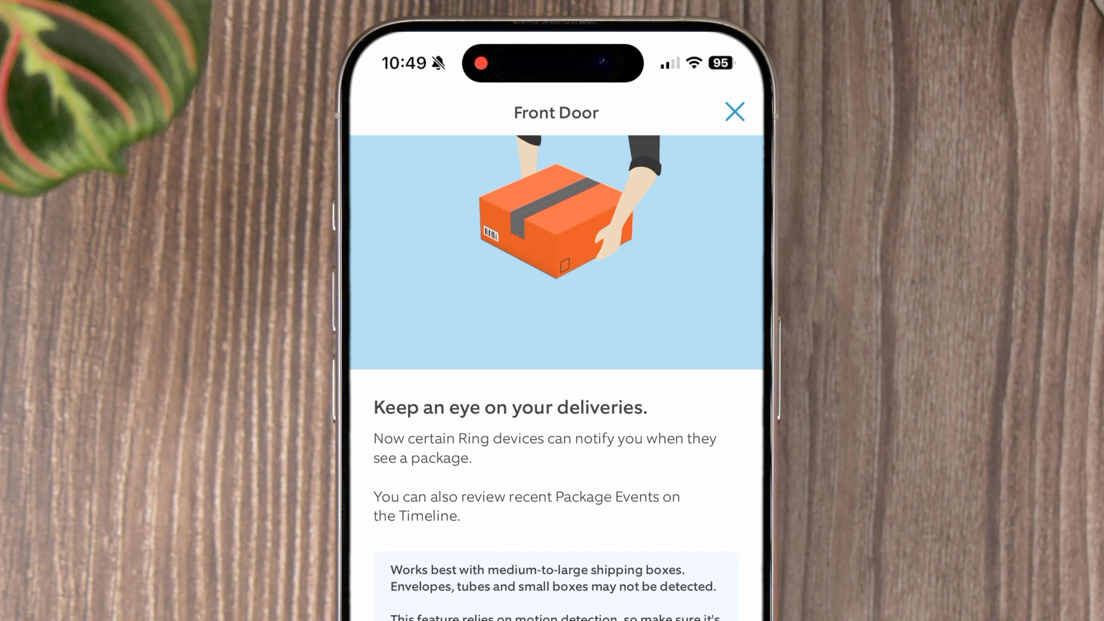 How to set up package detection on a Ring Video Doorbell