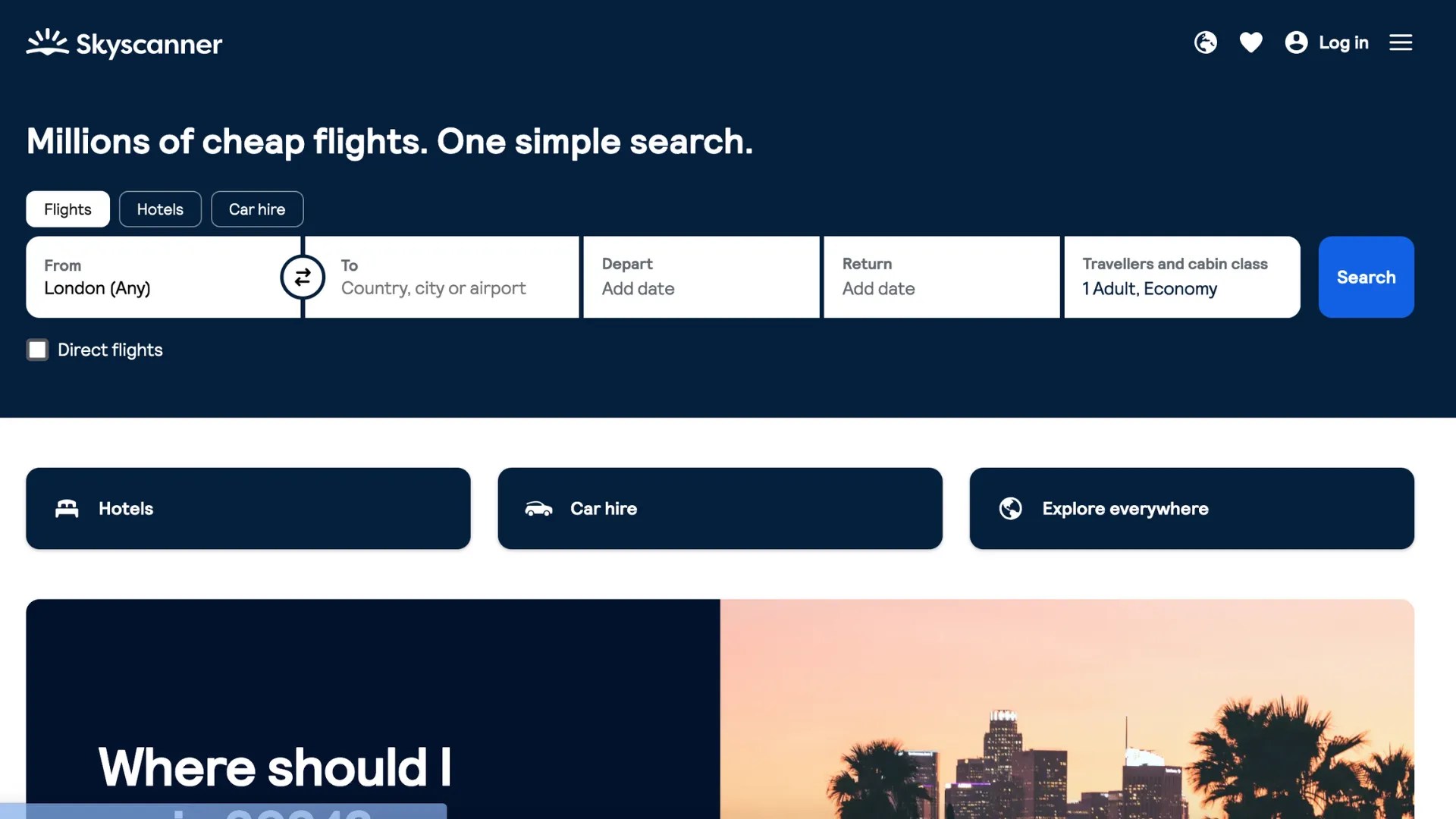 Skyscanner app is my travel hack for booking the cheapest flights