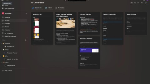 Craft all docs screenshot