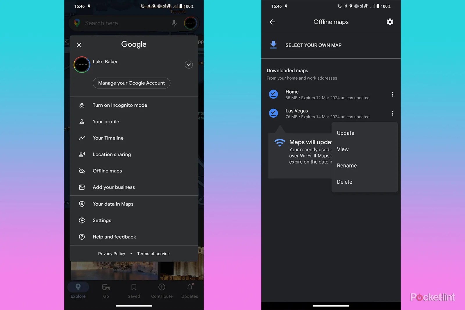 How to download Google Maps directions for offline use