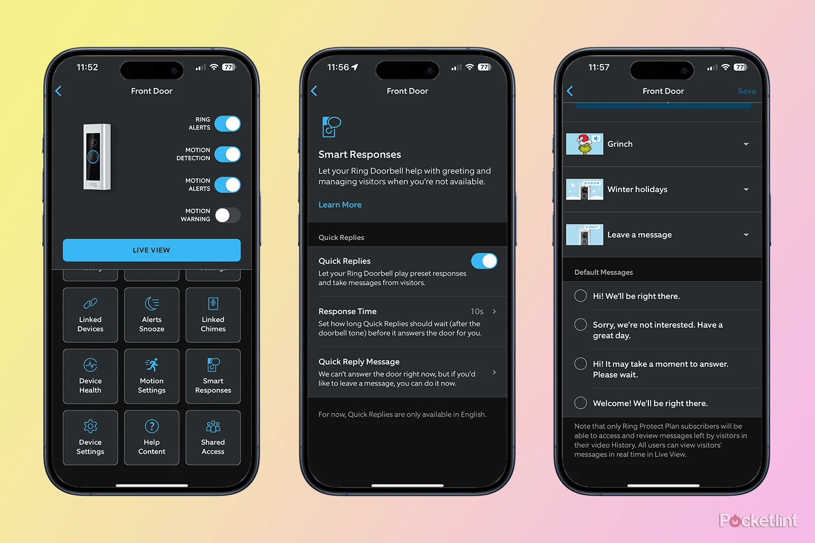 7 methods to customise a Ring video doorbell Replies, zones, extra