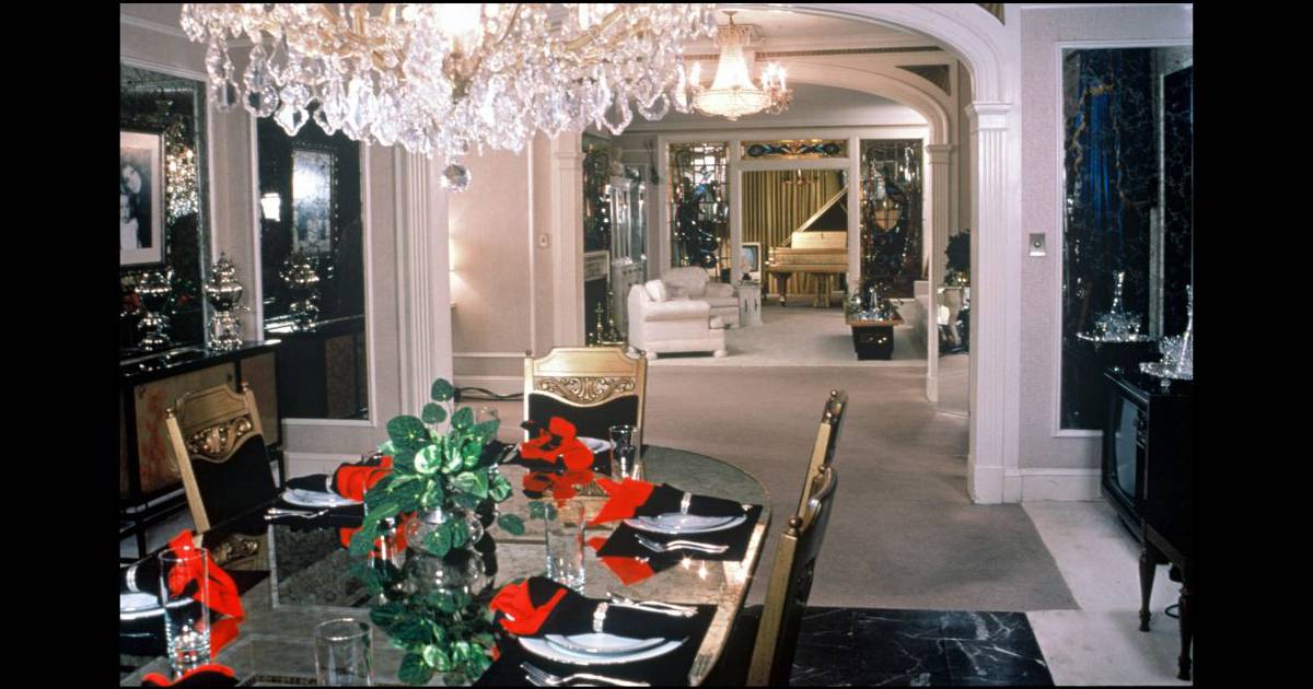 Image de l'intérieur de Graceland, mythique propriété d'Elvis à Memphis. 45 ans après sa mort le