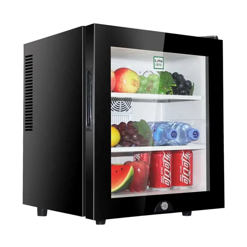Hot Sales 30L Glass Door Small Fridge Compact Refrigerators For Home